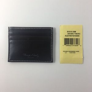 Dooney & Bourke Dark Brown T-Mor Card Holder NWT
